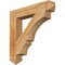 Ekena Millwork Balboa Arts & Crafts Rough Sawn Bracket, Western Red Cedar, 4"W x 24"D x 24"H BKT04X24X24BOA03RWR - alternate 1